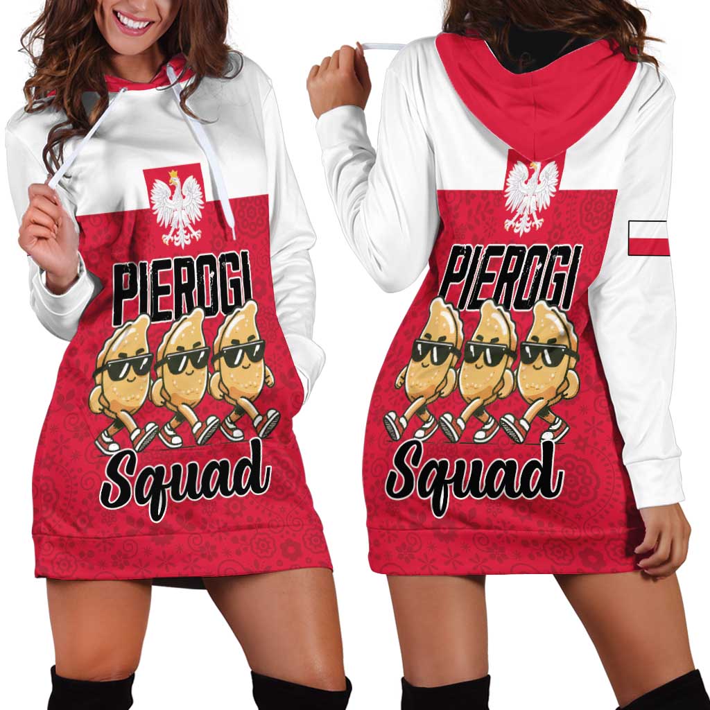 Funny Pierogi Squad Hoodie Dress Polish Pride Food Humor