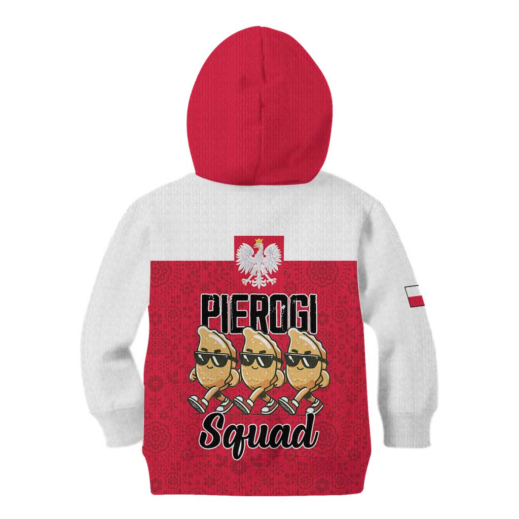 Funny Pierogi Squad Kid Hoodie Polish Pride Food Humor