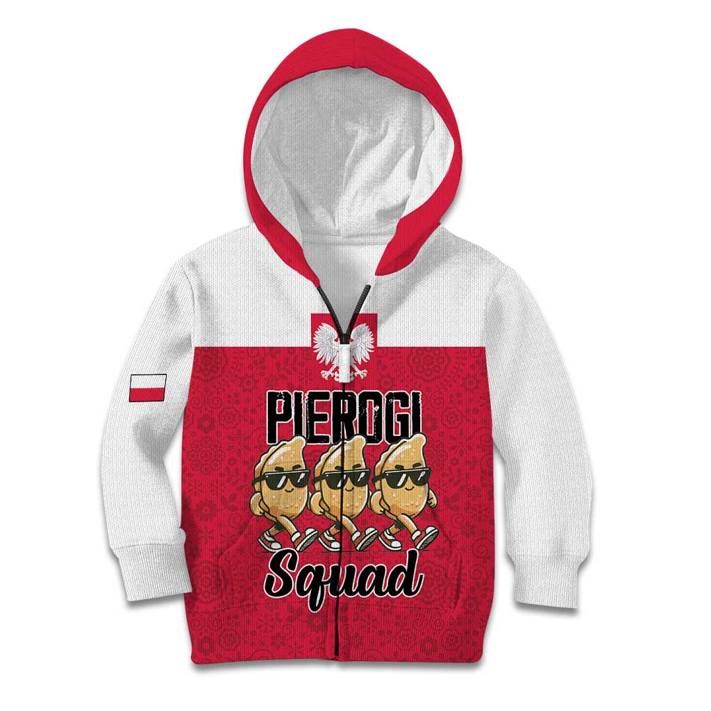 Funny Pierogi Squad Kid Hoodie Polish Pride Food Humor