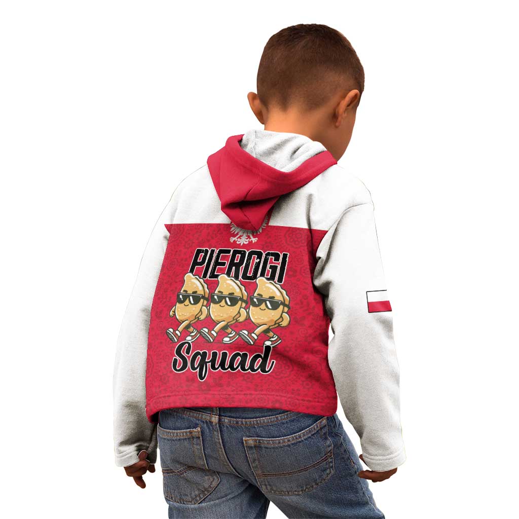 Funny Pierogi Squad Kid Hoodie Polish Pride Food Humor