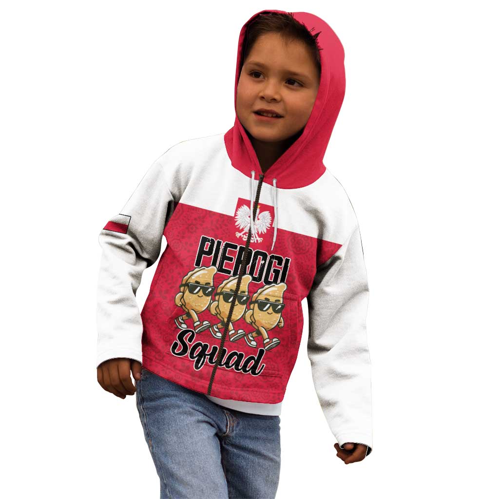 Funny Pierogi Squad Kid Hoodie Polish Pride Food Humor
