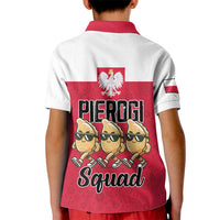 Funny Pierogi Squad Kid Polo Shirt Polish Pride Food Humor