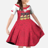 Funny Pierogi Squad Kid Short Sleeve Dress Polish Pride Food Humor