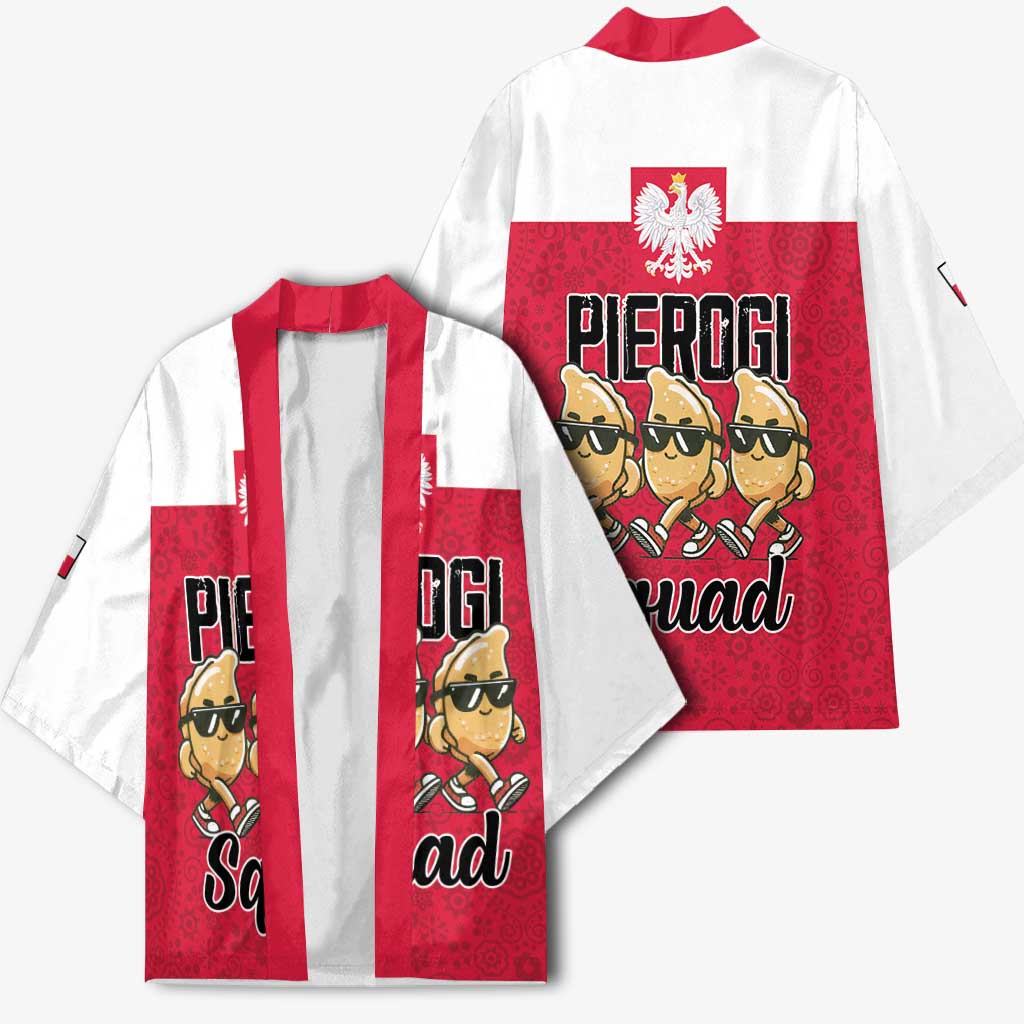 Funny Pierogi Squad Kimono Polish Pride Food Humor