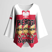 Funny Pierogi Squad Kimono Sleeve Blouse Polish Pride Food Humor