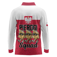 Funny Pierogi Squad Long Sleeve Polo Shirt Polish Pride Food Humor