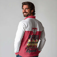 Funny Pierogi Squad Long Sleeve Polo Shirt Polish Pride Food Humor