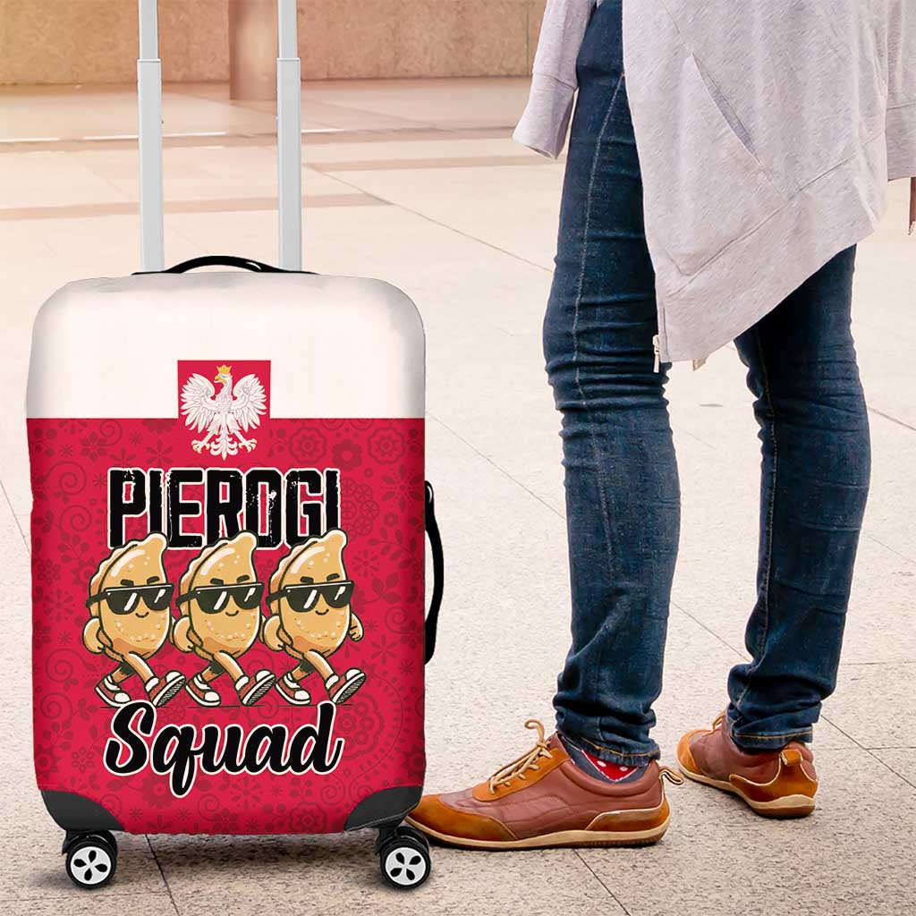 Funny Pierogi Squad Luggage Cover Polish Pride Food Humor