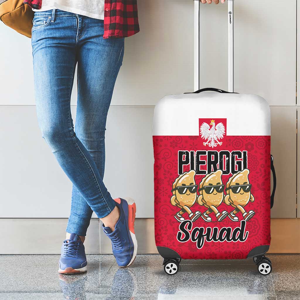 Funny Pierogi Squad Luggage Cover Polish Pride Food Humor
