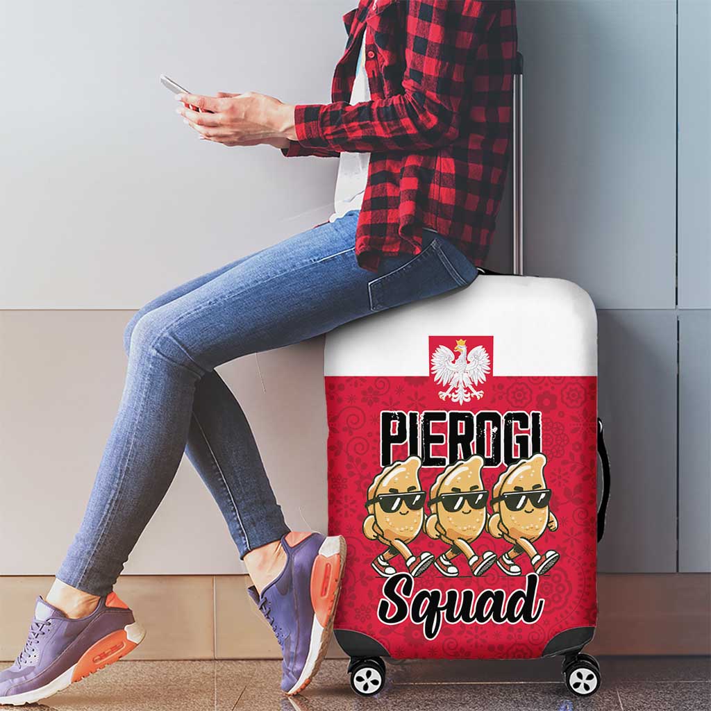 Funny Pierogi Squad Luggage Cover Polish Pride Food Humor