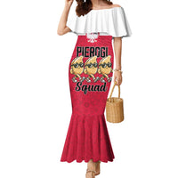 Funny Pierogi Squad Mermaid Dress Polish Pride Food Humor