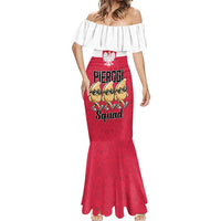 Funny Pierogi Squad Mermaid Dress Polish Pride Food Humor