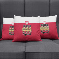 Funny Pierogi Squad Pillow Cover Polish Pride Food Humor