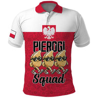 Funny Pierogi Squad Polo Shirt Polish Pride Food Humor