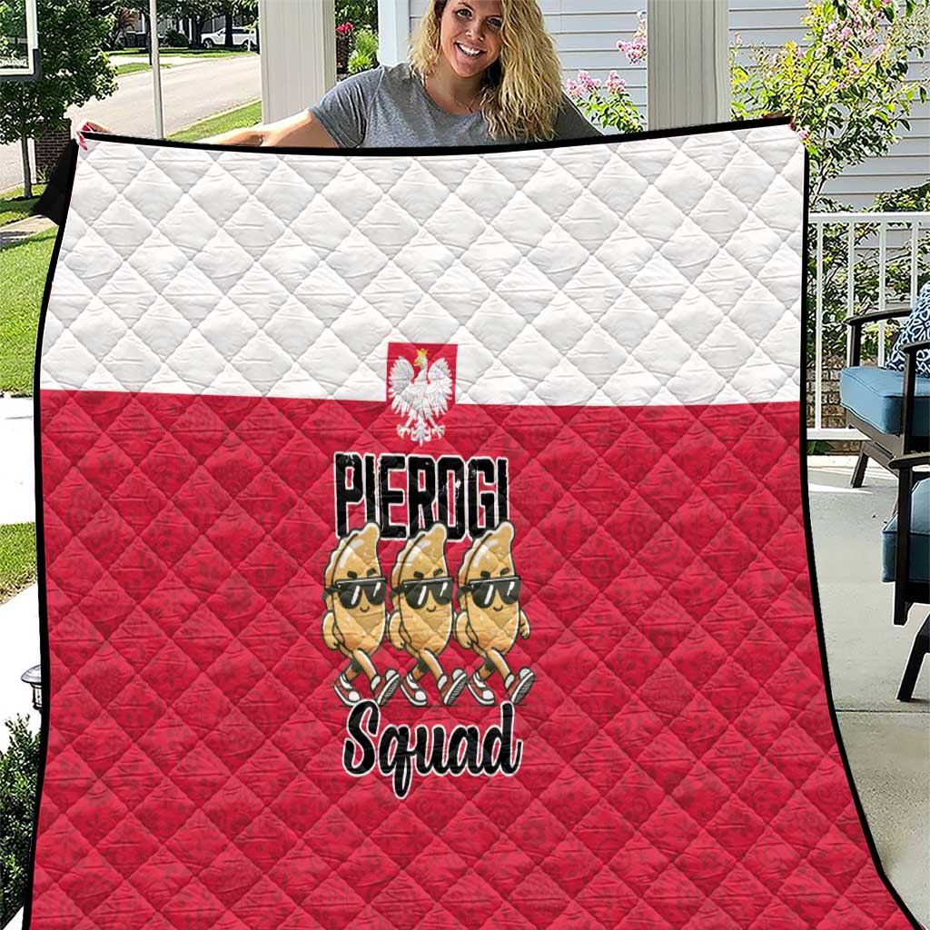 Funny Pierogi Squad Quilt Polish Pride Food Humor
