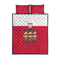 Funny Pierogi Squad Quilt Bed Set Polish Pride Food Humor