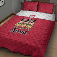 Funny Pierogi Squad Quilt Bed Set Polish Pride Food Humor