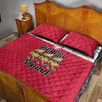 Funny Pierogi Squad Quilt Bed Set Polish Pride Food Humor