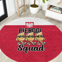 Funny Pierogi Squad Round Carpet Polish Pride Food Humor