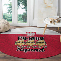 Funny Pierogi Squad Round Carpet Polish Pride Food Humor