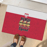 Funny Pierogi Squad Rubber Doormat Polish Pride Food Humor