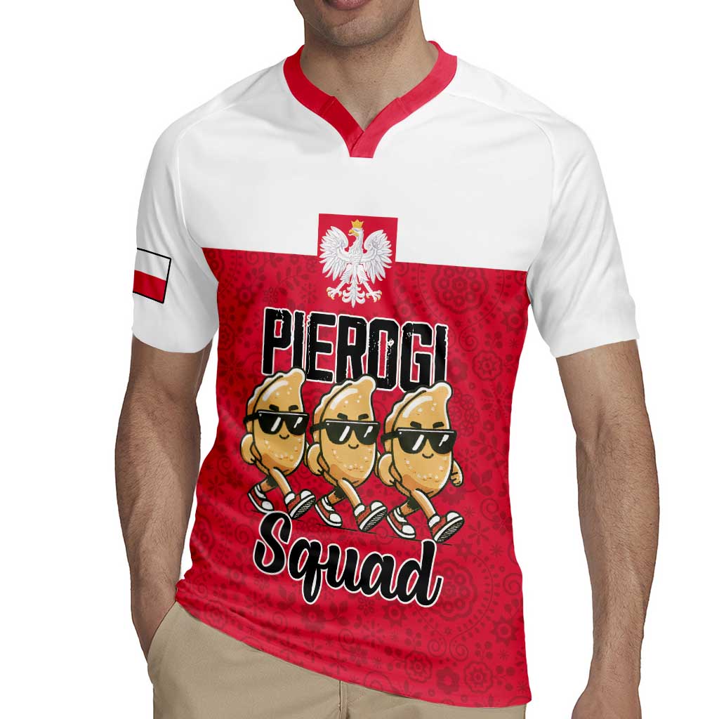 Funny Pierogi Squad Rugby Jersey Polish Pride Food Humor