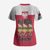 Funny Pierogi Squad Scrub Top Polish Pride Food Humor