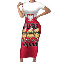 Funny Pierogi Squad Short Sleeve Bodycon Dress Polish Pride Food Humor