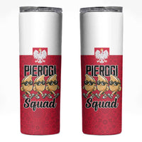 Funny Pierogi Squad Skinny Tumbler Polish Pride Food Humor