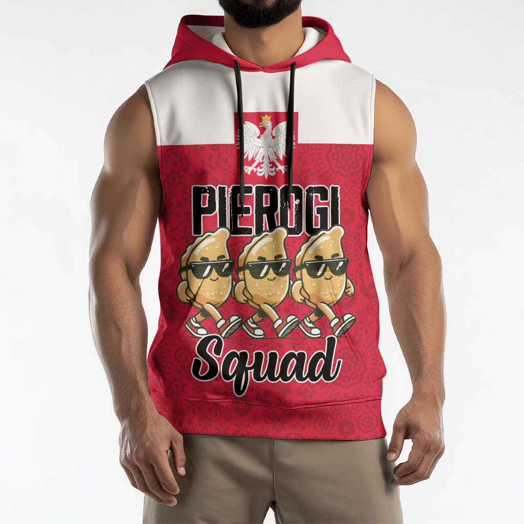 Funny Pierogi Squad Sleeveless Hoodie Polish Pride Food Humor