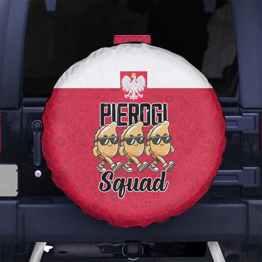 Funny Pierogi Squad Spare Tire Cover Polish Pride Food Humor