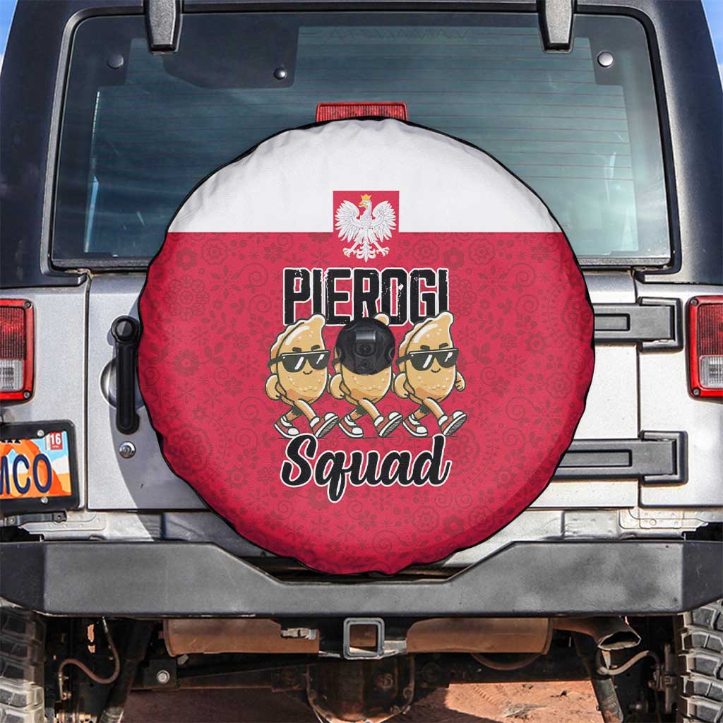 Funny Pierogi Squad Spare Tire Cover Polish Pride Food Humor