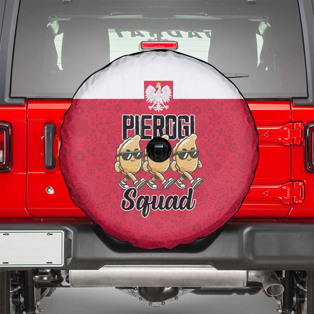Funny Pierogi Squad Spare Tire Cover Polish Pride Food Humor