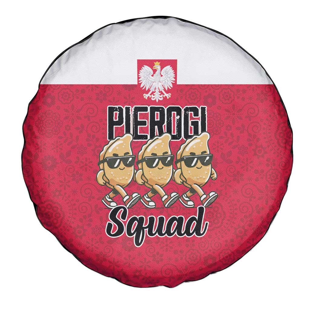 Funny Pierogi Squad Spare Tire Cover Polish Pride Food Humor
