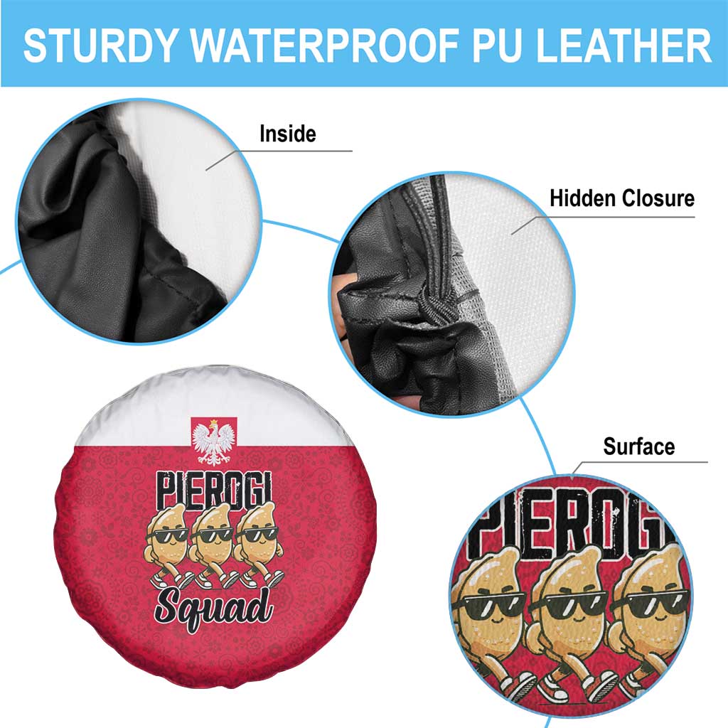 Funny Pierogi Squad Spare Tire Cover Polish Pride Food Humor