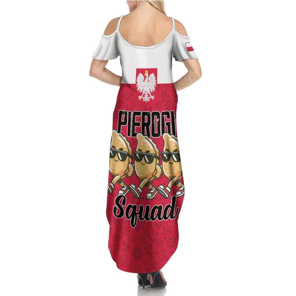 Funny Pierogi Squad Summer Maxi Dress Polish Pride Food Humor