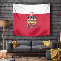 Funny Pierogi Squad Tapestry Polish Pride Food Humor