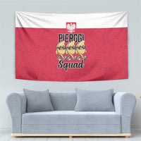 Funny Pierogi Squad Tapestry Polish Pride Food Humor