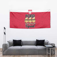 Funny Pierogi Squad Tapestry Polish Pride Food Humor