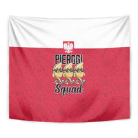 Funny Pierogi Squad Tapestry Polish Pride Food Humor