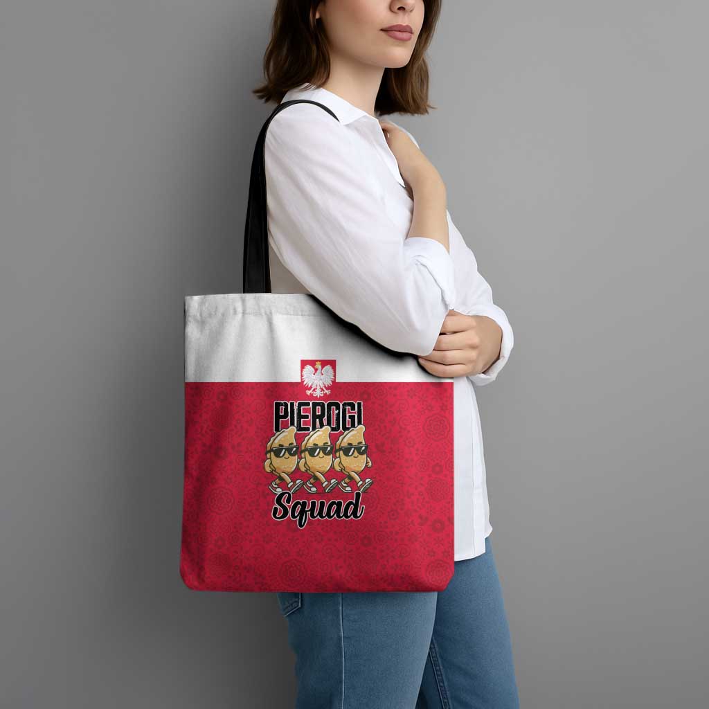 Funny Pierogi Squad Tote Bag Polish Pride Food Humor