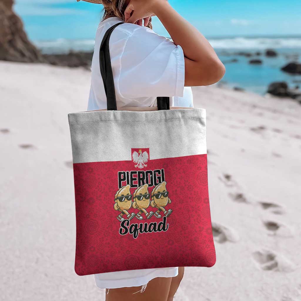 Funny Pierogi Squad Tote Bag Polish Pride Food Humor