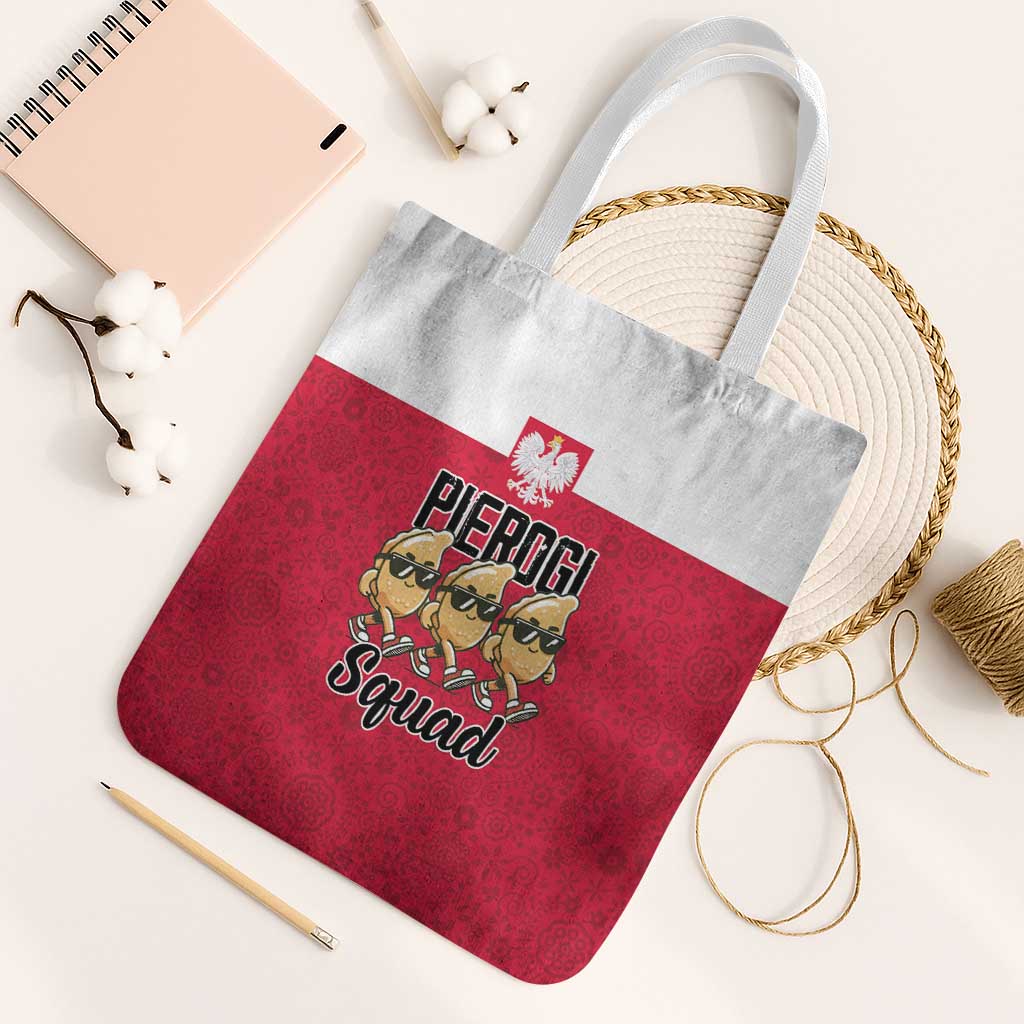 Funny Pierogi Squad Tote Bag Polish Pride Food Humor