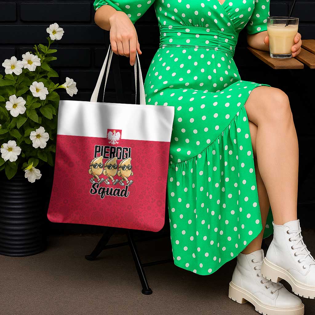 Funny Pierogi Squad Tote Bag Polish Pride Food Humor