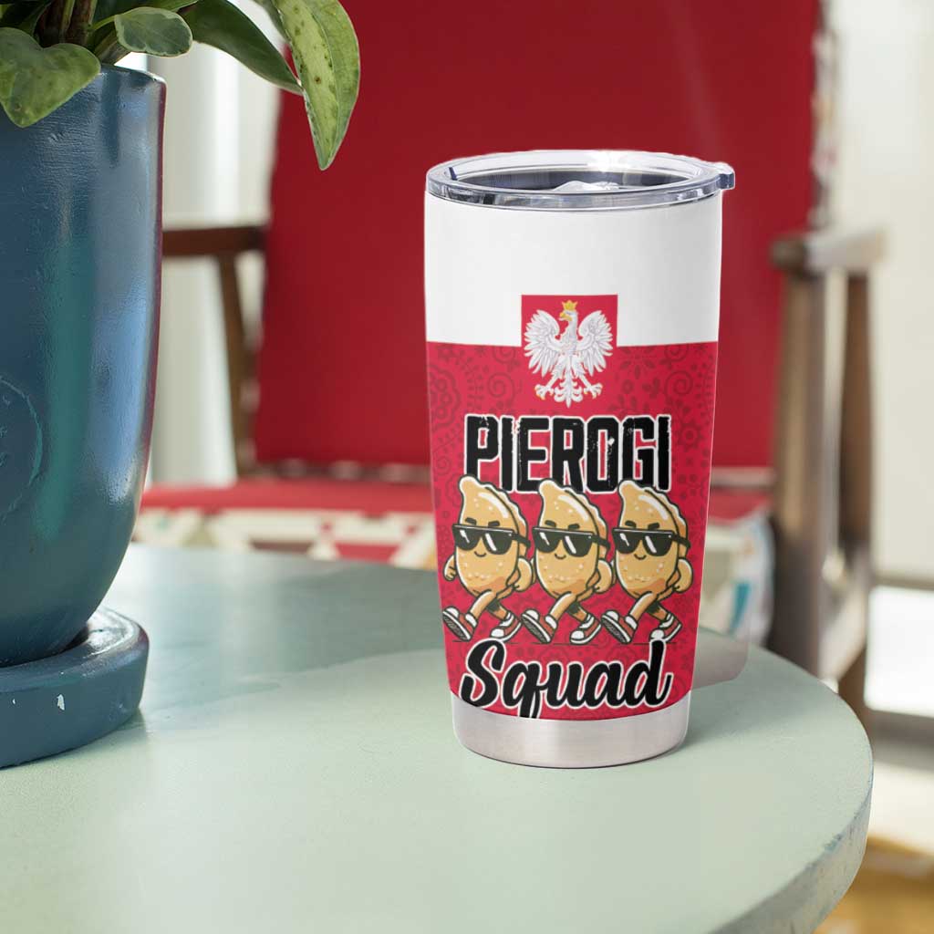 Funny Pierogi Squad Tumbler Cup Polish Pride Food Humor