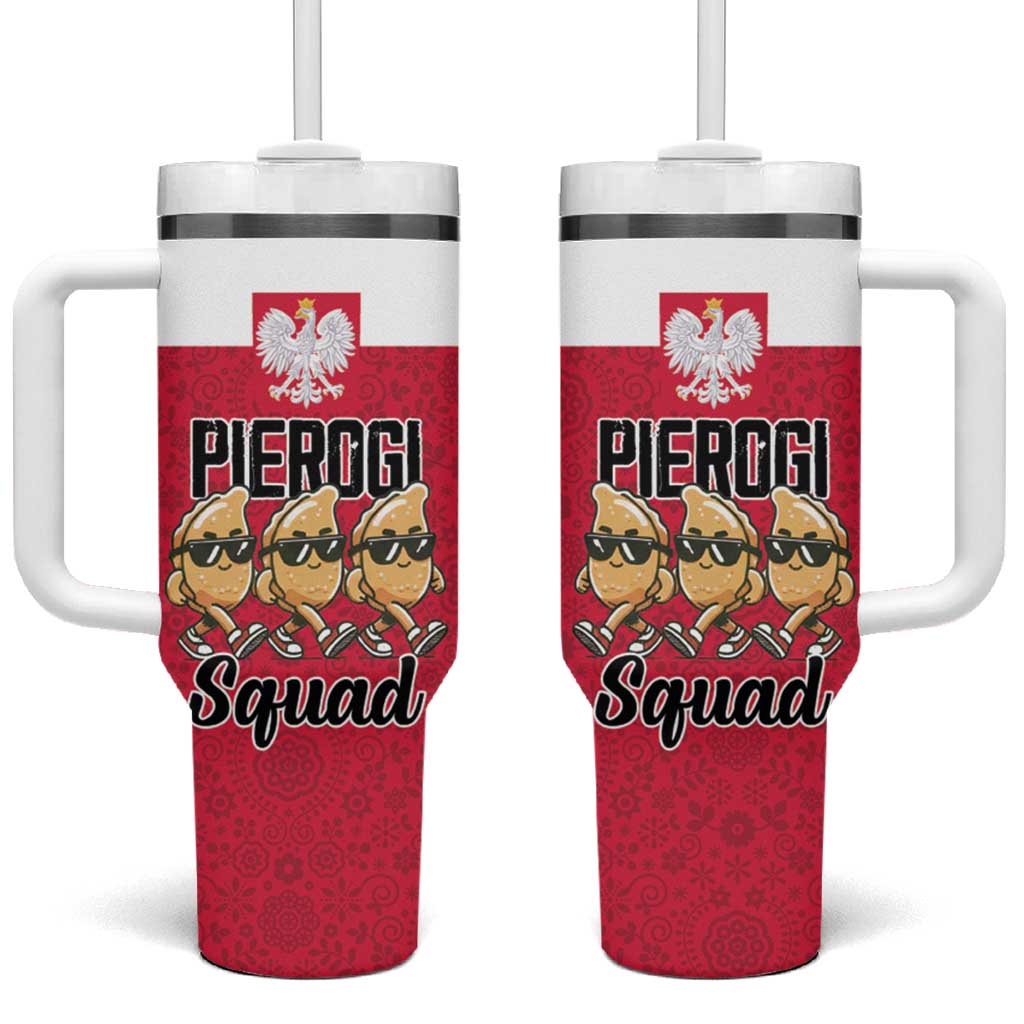 Funny Pierogi Squad Tumbler With Handle Polish Pride Food Humor