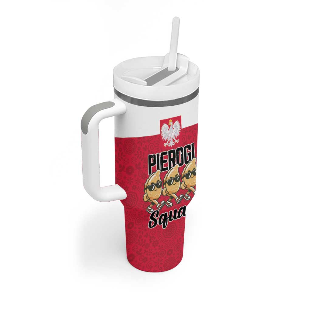 Funny Pierogi Squad Tumbler With Handle Polish Pride Food Humor