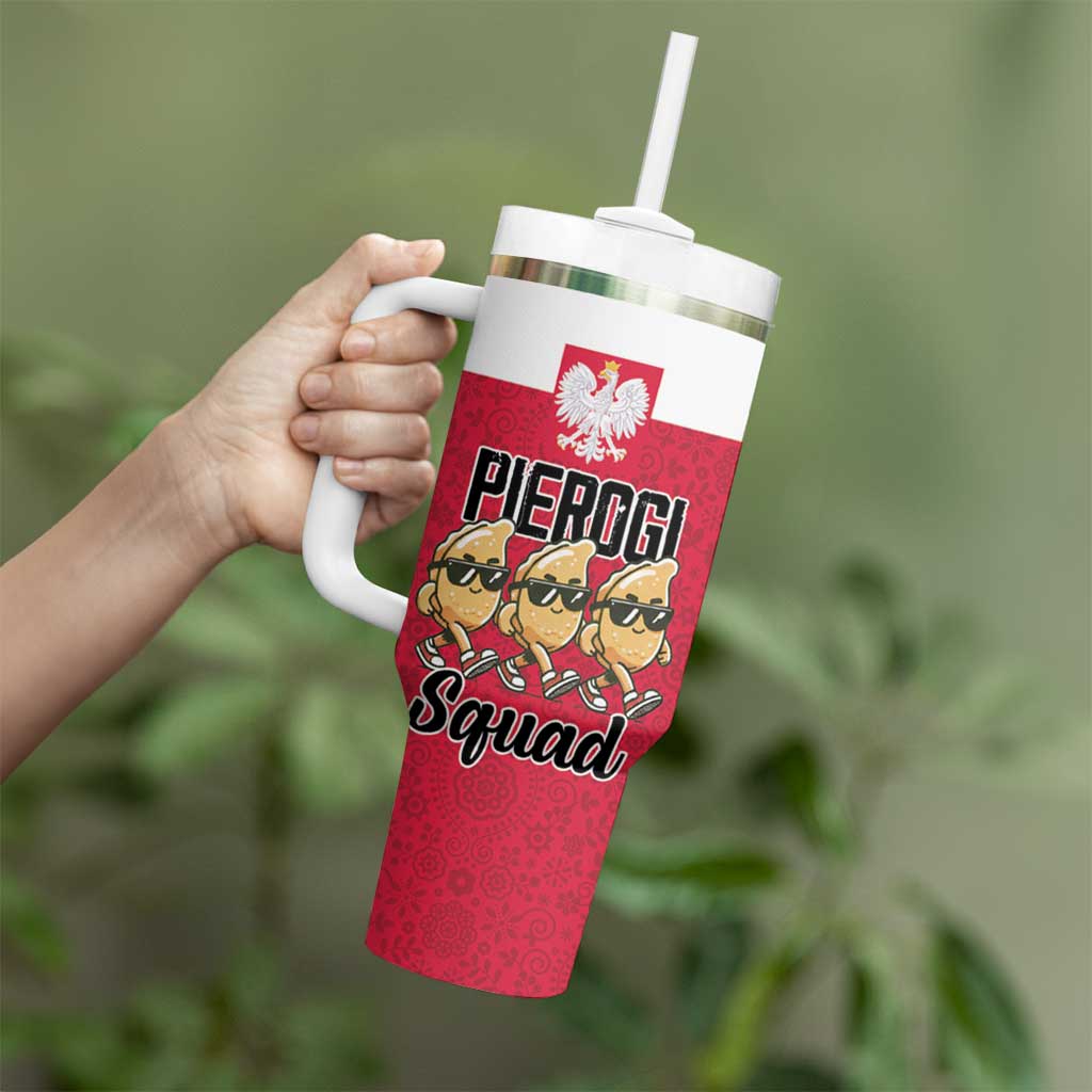 Funny Pierogi Squad Tumbler With Handle Polish Pride Food Humor