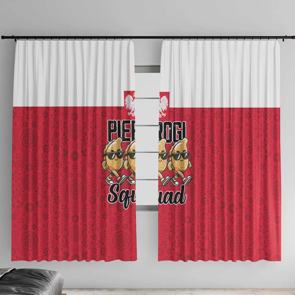 Funny Pierogi Squad Window Curtain Polish Pride Food Humor