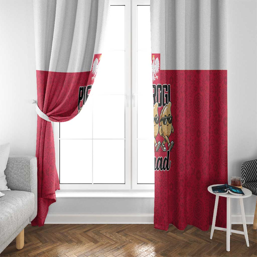 Funny Pierogi Squad Window Curtain Polish Pride Food Humor